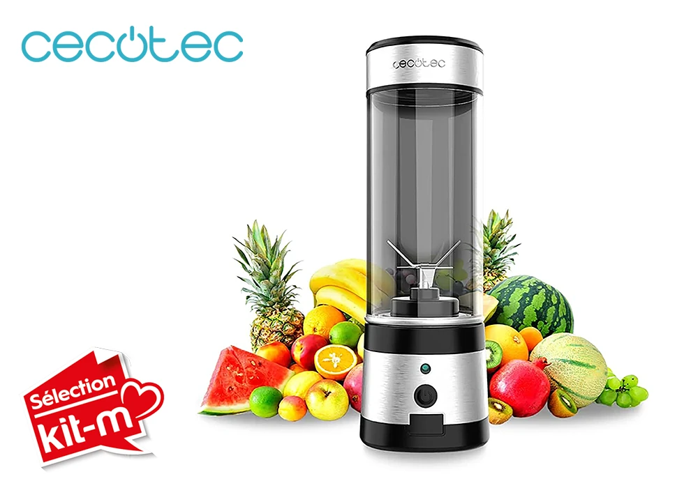 Blender Verre à Smoothie WanderlustMix USB Cecotec (4396) Boissons (Café, Thé, Jus) Votre Magasin de Meuble et Électroménager à La Réunion !