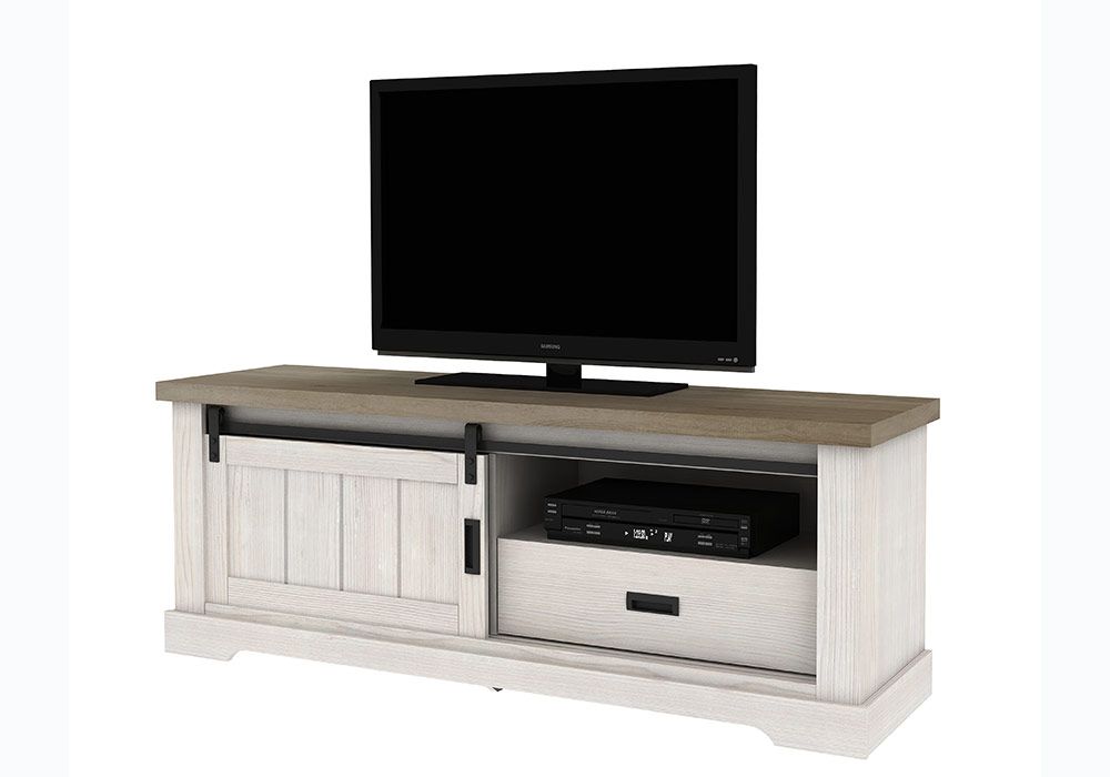 Meuble TV 1 Porte 1 Tiroir (Collection Georgetown) Meubles Votre Magasin de Meuble et Électroménager à La Réunion !