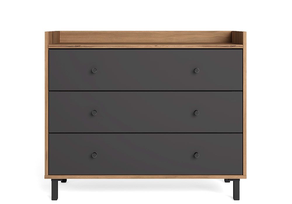 Commode 3 Tiroirs (Collection Malta Noyer) Armoires, Commodes & Chevets Votre Magasin de Meuble et Électroménager à La Réunion !