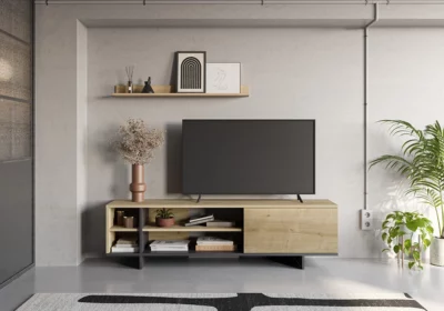 Meuble TV 1 Porte 160cm Cequoia