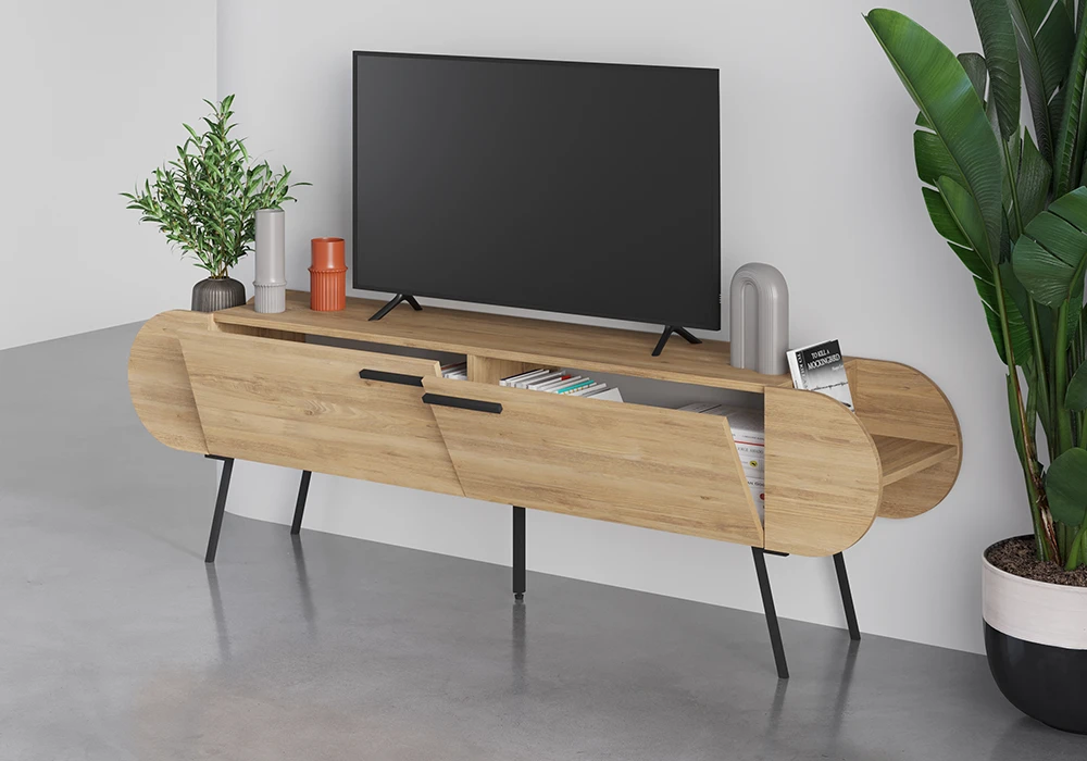 Meuble TV 2 Portes Saluso Meubles Votre Magasin de Meuble et Électroménager à La Réunion !