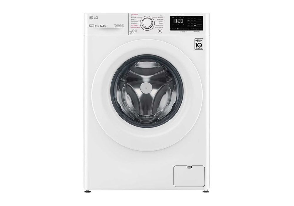 Lave Linge Direct Drive 10.5KG LG (F14V33WHS) Électroménager Votre Magasin de Meuble et Électroménager à La Réunion !
