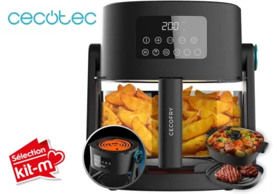 Friteuse sans Huile Réversible 3en1 1500W Cecofry Flip&Grill 450 Cecotec (4952) Cuisine Votre Magasin de Meuble et Électroménager à La Réunion !