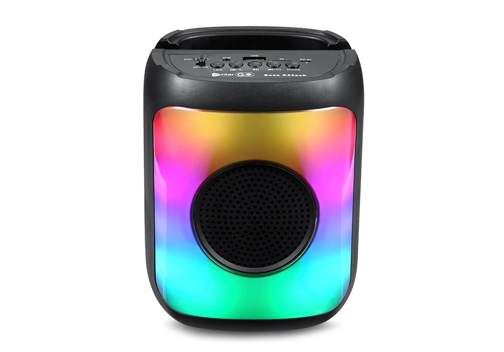 Enceinte Portable Bluetooth Lumineuse + Micro Filaire (KA-FIRE) Barres de Son, Enceintes & Radios Votre Magasin de Meuble et Électroménager à La Réunion !