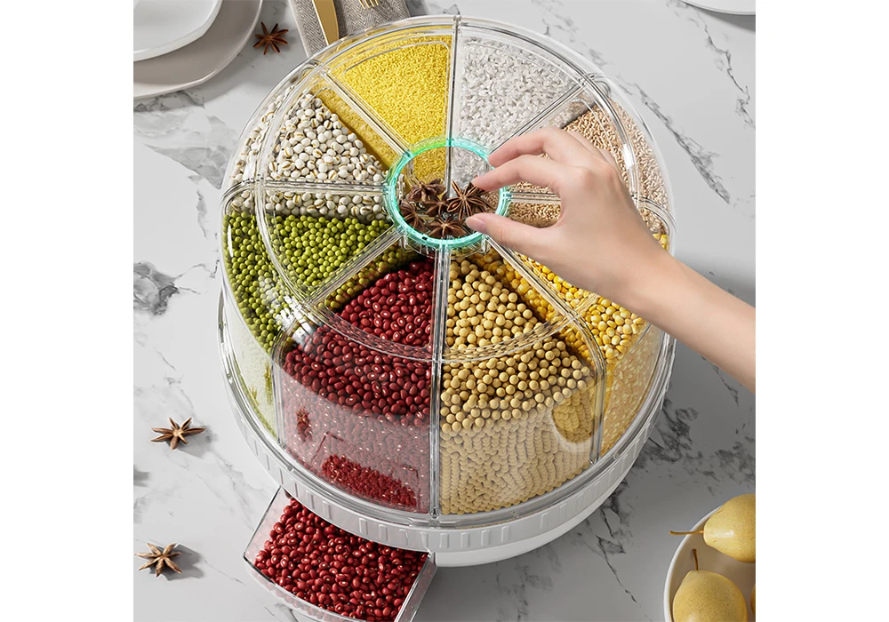 Distributeur de Grains avec Rotation à 360° Cuisine Votre Magasin de Meuble et Électroménager à La Réunion !