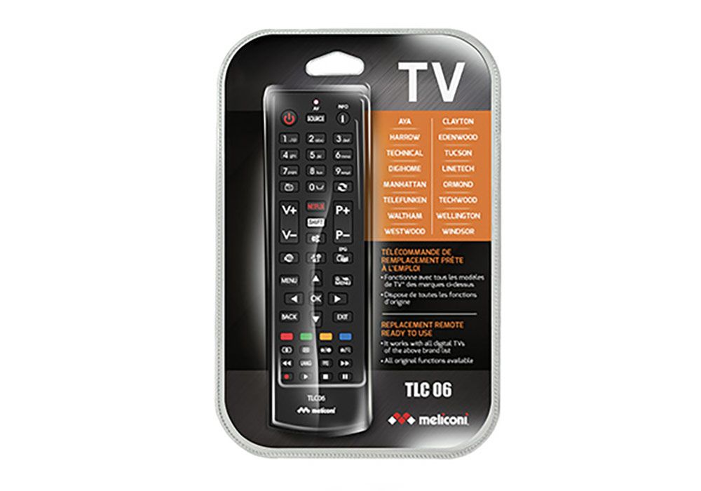 Télécommande TV MDD Meliconi (TLC006) Accessoires Votre Magasin de Meuble et Électroménager à La Réunion !