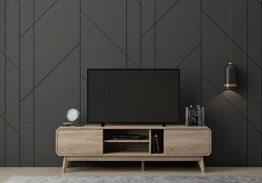 Meuble TV 2 Portes (Collection Isis) Meubles Votre Magasin de Meuble et Électroménager à La Réunion ! 6 Meuble TV 2 Portes (Collection Isis) – Image 1