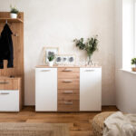 Meuble de Rangement 2 Portes / 4 Tiroirs (Collection Jacky)