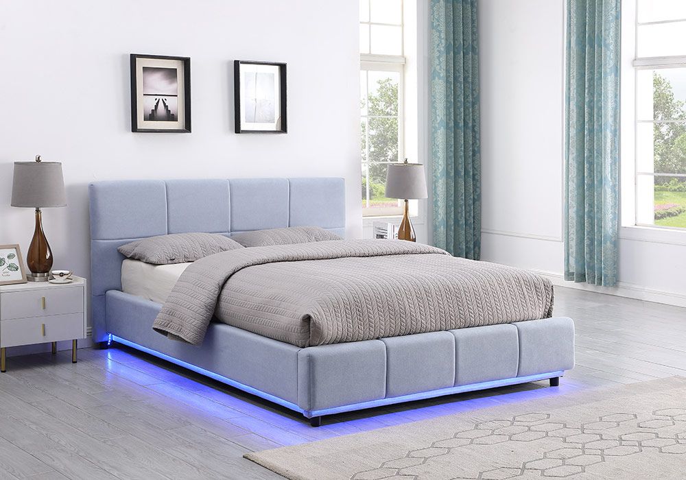 Lit Coffre LED 140x190cm Nova Chambres à Coucher Votre Magasin de Meuble et Électroménager à La Réunion !