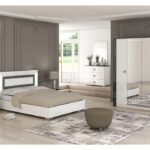 Armoire 4 Portes avec Miroirs (Collection Lorena)
