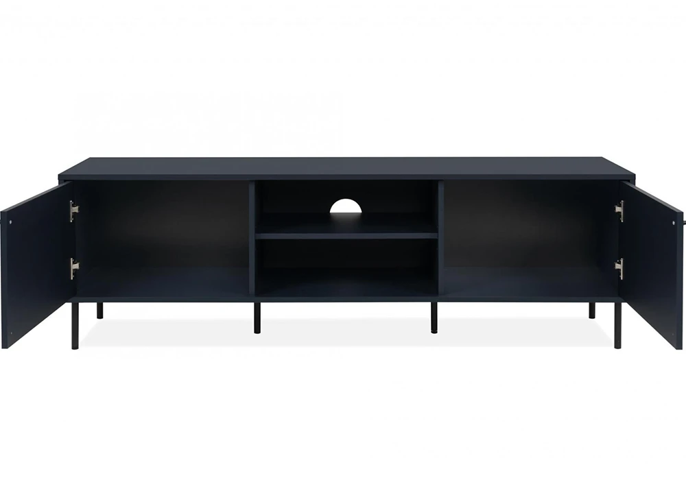 Meuble TV 2 Portes (Collection Caracas Bleu Navy) Meubles Votre Magasin de Meuble et Électroménager à La Réunion !