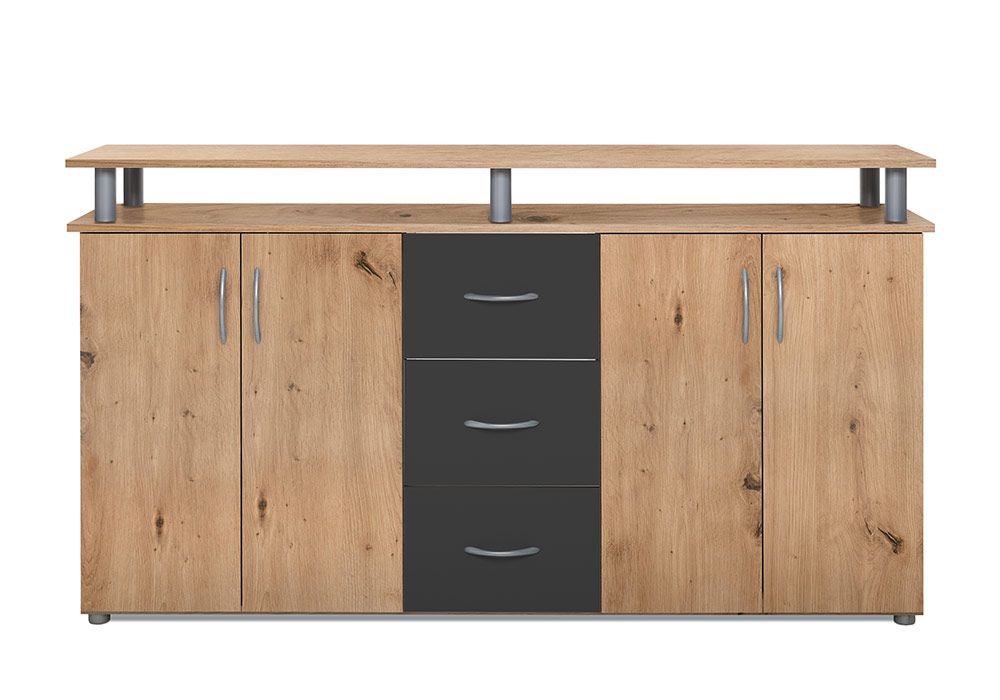 Enfilade 4 Portes 3 Tiroirs (Collection Nevada) Meubles Votre Magasin de Meuble et Électroménager à La Réunion !