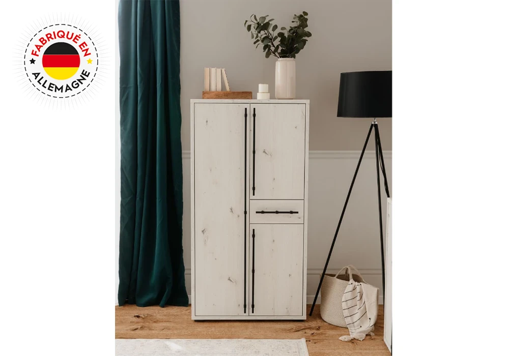 Meuble de Rangement Haut 3 Portes 1 Tiroir (Collection Almo) Meubles Votre Magasin de Meuble et Électroménager à La Réunion !