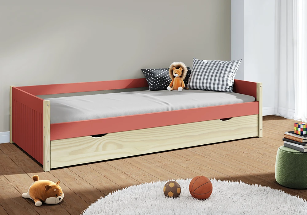 Lit Gigogne 90x190cm avec 1 Tiroir Valka Chambres Enfant Votre Magasin de Meuble et Électroménager à La Réunion !