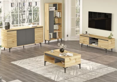 Bibliothèque 1 Porte (Collection Blanca) Meubles Votre Magasin de Meuble et Électroménager à La Réunion !