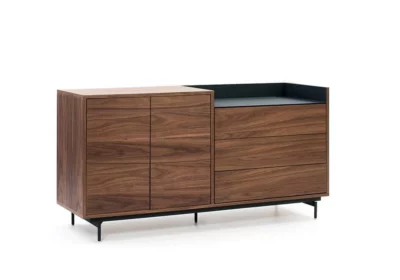 Buffet Bas 2 Portes 3 Tiroirs Valley DESTOCKAGE WEB Votre Magasin de Meuble et Électroménager à La Réunion !