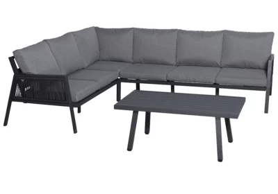 Salon d’Angle avec Table Basse Patricia Jardins & Terrasses Votre Magasin de Meuble et Électroménager à La Réunion !