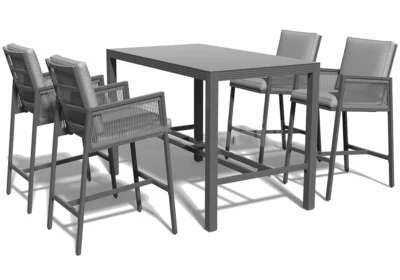 Ensemble Table Haute avec 4 Tabourets Confort Jardins & Terrasses Votre Magasin de Meuble et Électroménager à La Réunion !