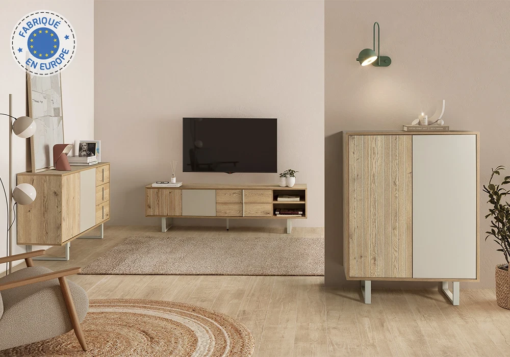 Meuble Haut 2 Portes (Collection Millay) Meubles Votre Magasin de Meuble et Électroménager à La Réunion !