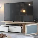 Meuble TV 1 Porte 2 Tiroirs (Collection Asola)