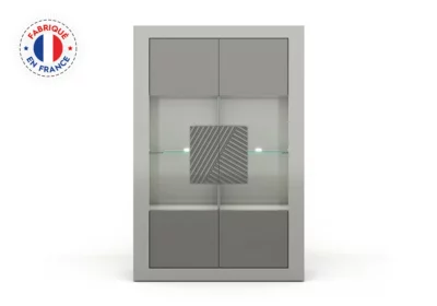 Vitrine 2 Portes avec LED (Collection Jane)