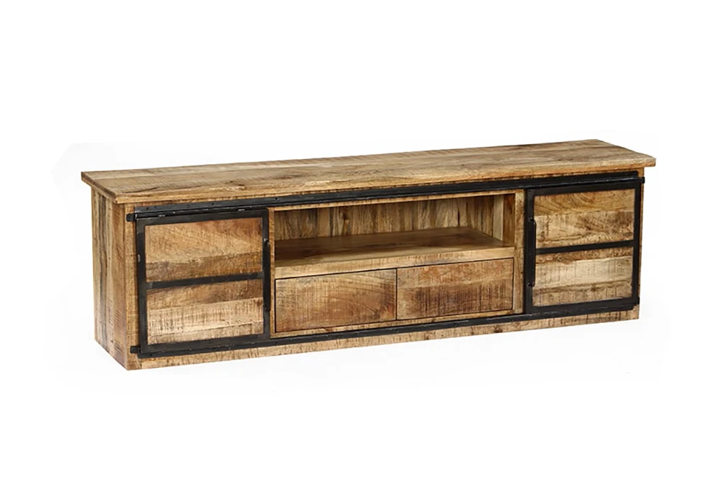 Meuble TV 2 Portes 2 Tiroirs (Collection Wolissan) Bois de Manguier Votre Magasin de Meuble et Électroménager à La Réunion ! 6 acheter meuble tv en bois de manguier saint paul 974 reunion