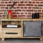 acheter meuble TV en bois de manguier le port 974 reunion