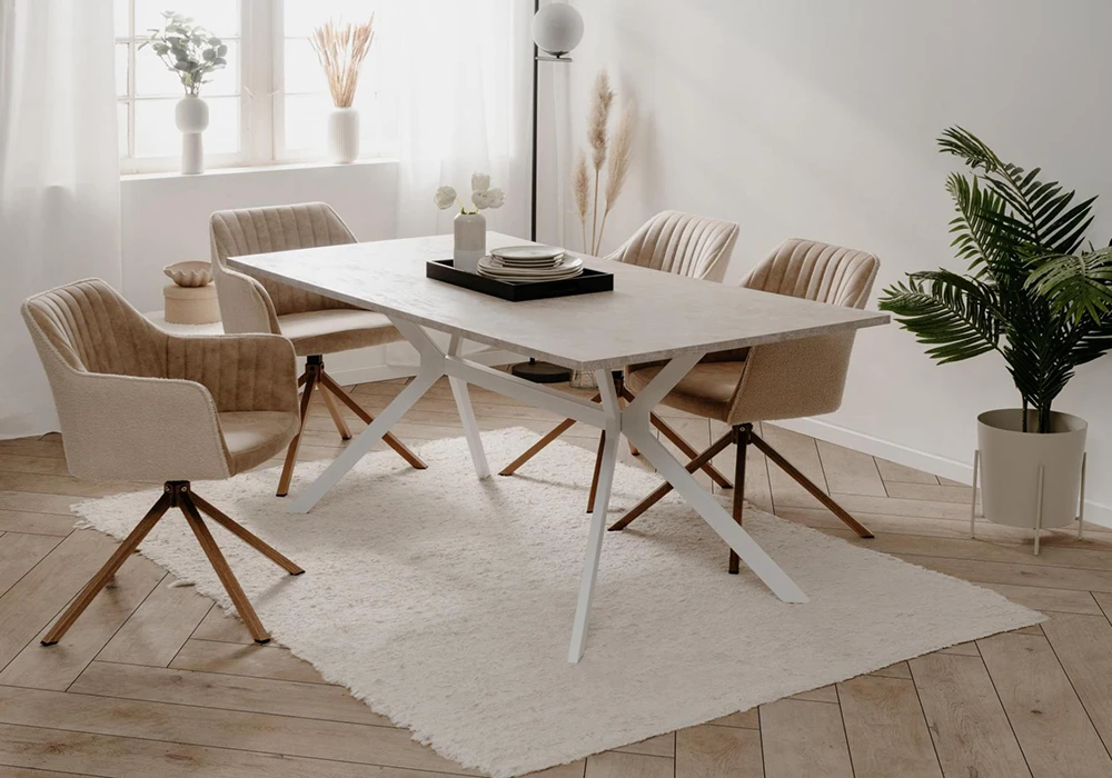 Table à Manger Rectangulaire (Collection Bertrix/Onex) PROMO Votre Magasin de Meuble et Électroménager à La Réunion !
