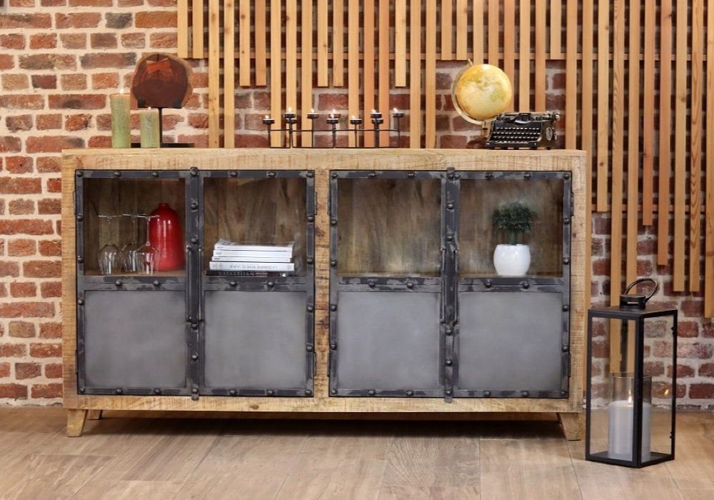 Buffet 4 Portes (Collection Phoenix) Bois de Manguier Votre Magasin de Meuble et Électroménager à La Réunion ! 5