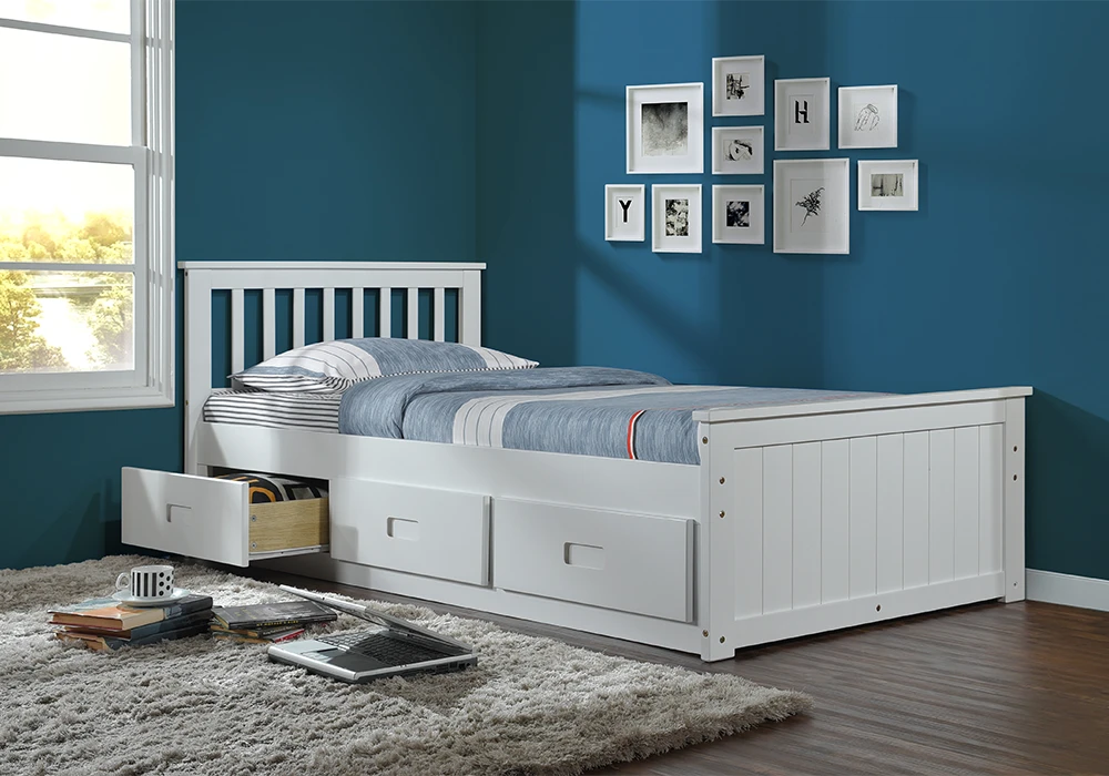 Lit 90x190cm avec 3 Tiroirs Mosselle Chambres à Coucher Votre Magasin de Meuble et Électroménager à La Réunion ! 5