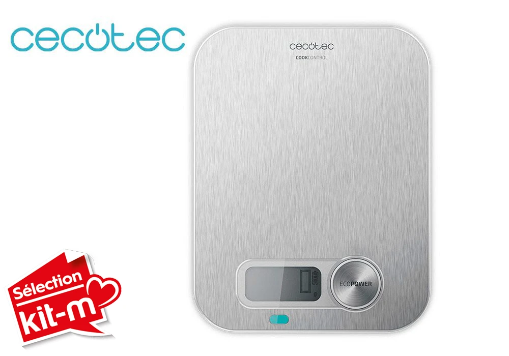 Balance de Cuisine Cookcontrol 10200 Ecopower Inox Cecotec (04143) Cuisine Votre Magasin de Meuble et Électroménager à La Réunion !