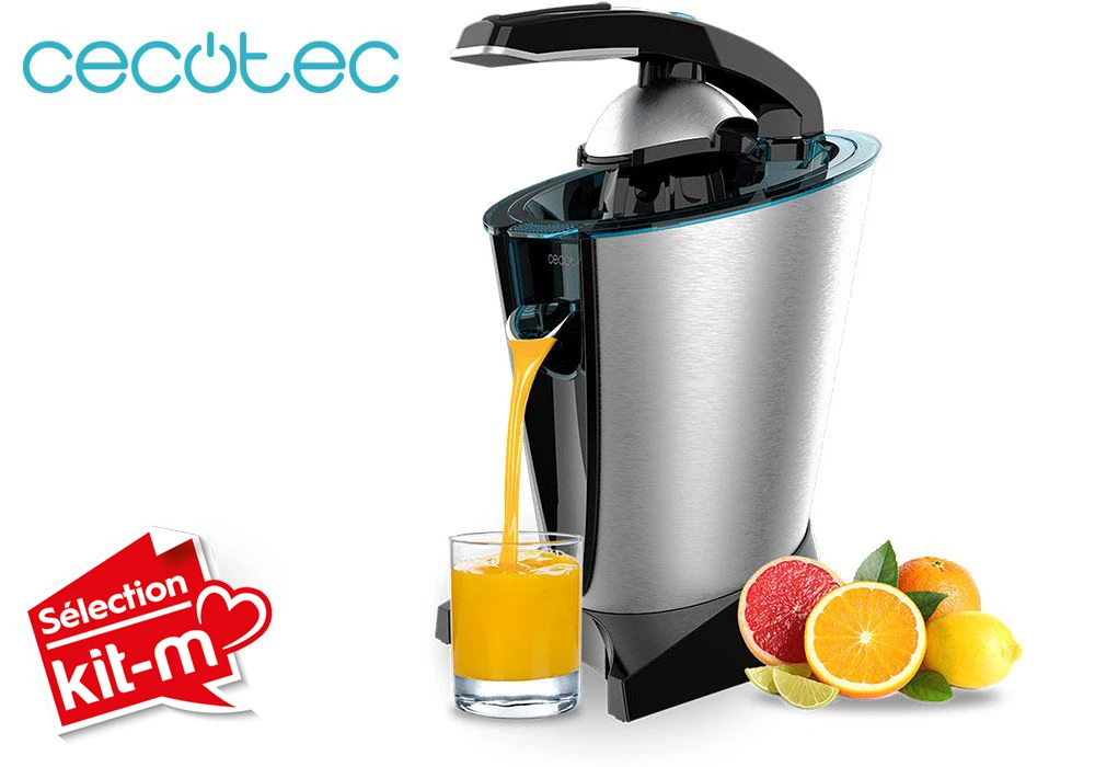 Presse-Agrumes Essentialvita Hyden 600 Inox Cecotec (03353) Boissons (Café, Thé, Jus) Votre Magasin de Meuble et Électroménager à La Réunion !