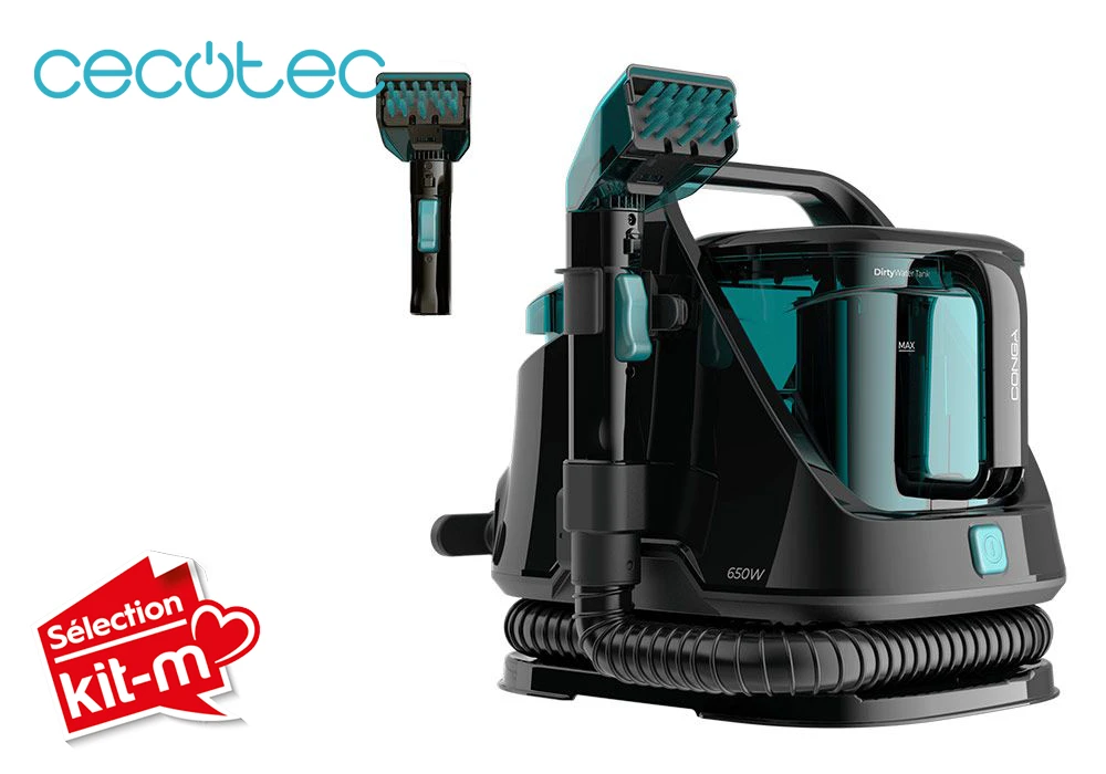 Aspirateur Nettoyeur Tissus et Tapis Carpte&Spot Conga 5000 Clean XXL Cecotec (8441) Nettoyage Votre Magasin de Meuble et Électroménager à La Réunion !
