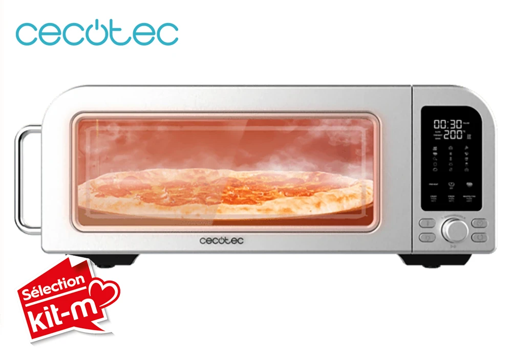 Four à Pizza Électrique 2000W Fun Pizza&Co Forno Bravo Cecotec (2269) Cuisson Votre Magasin de Meuble et Électroménager à La Réunion !