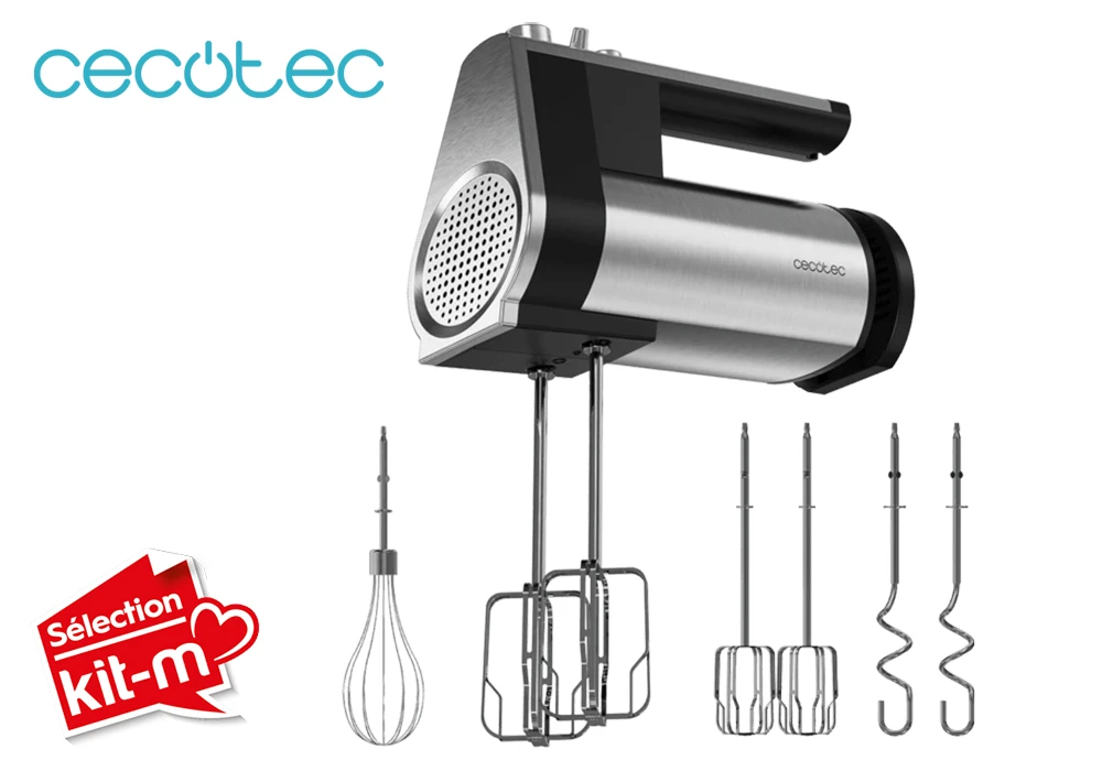 Batteur Électrique 500W PowerTwist 500 Full Steel Cecotec (3854) Cuisine Votre Magasin de Meuble et Électroménager à La Réunion !