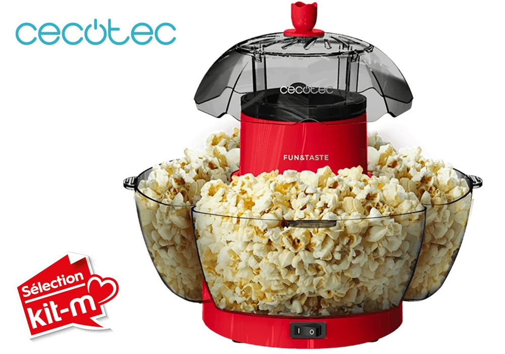 Machine à Popcorn 1200W Fun&Taste P’Corn Lotus Cecotec (4861) Cuisine Votre Magasin de Meuble et Électroménager à La Réunion !