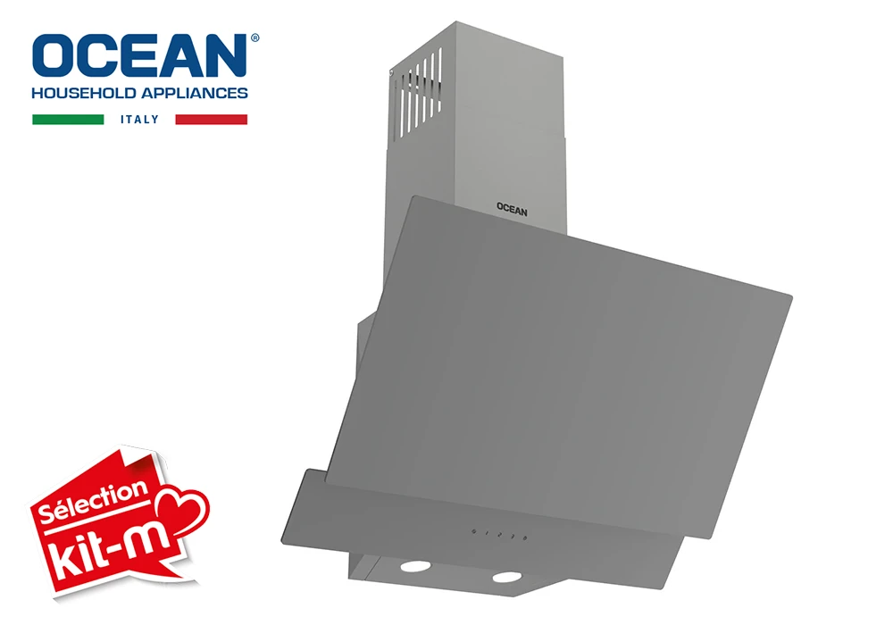 Hotte Murale Inclinée 60cm Ocean (ODCHR65GGT) Cuisson Votre Magasin de Meuble et Électroménager à La Réunion !