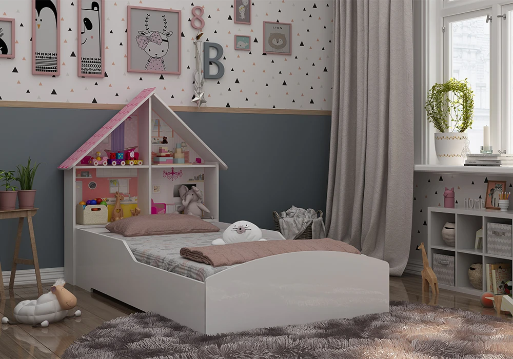 Lit Maison Casinha Blanc Chambres Enfant Votre Magasin de Meuble et Électroménager à La Réunion !
