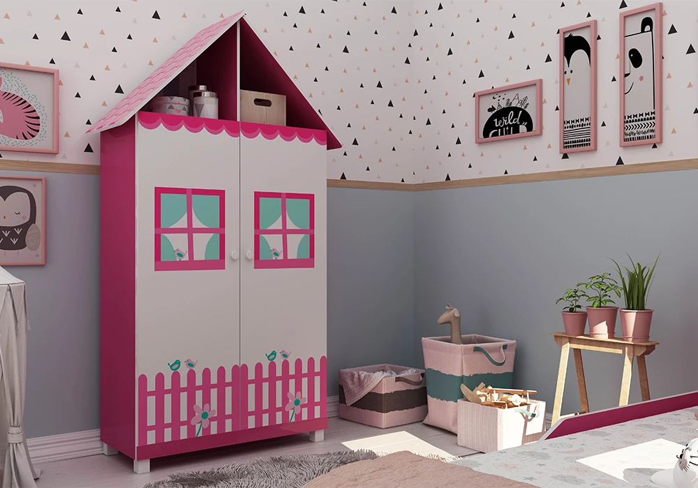 Armoire 2 Portes Casinha Chambres Enfant Votre Magasin de Meuble et Électroménager à La Réunion !
