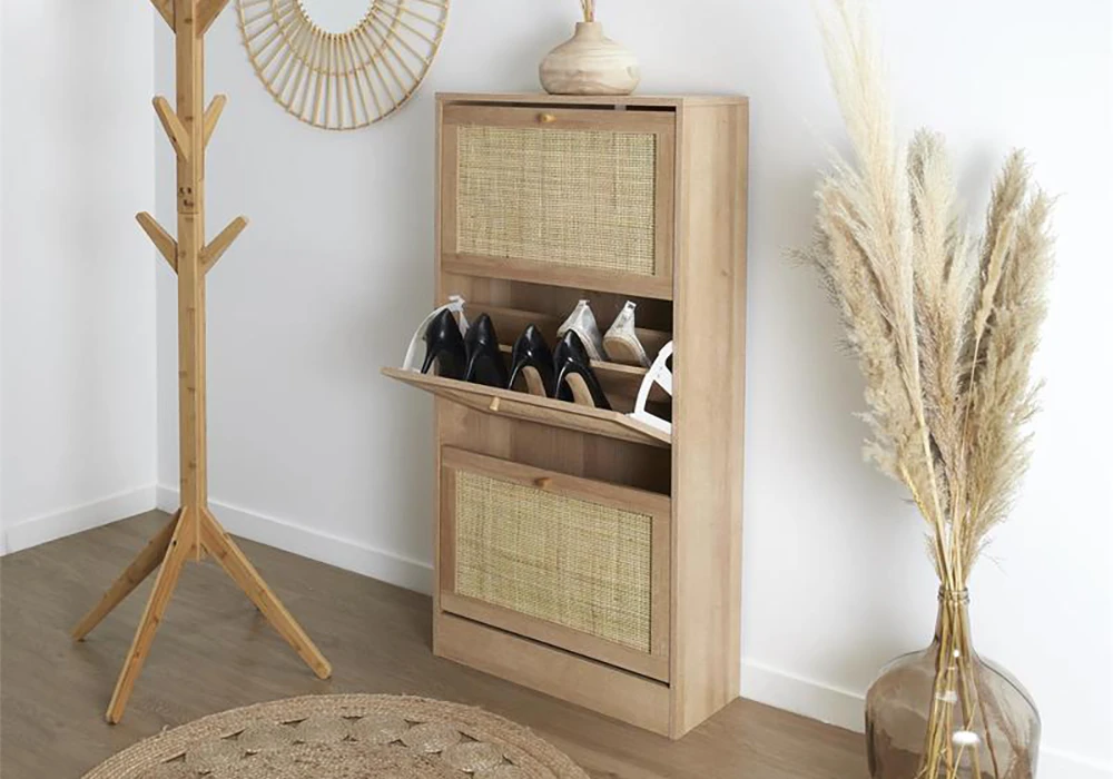 Meuble à Chaussures 3 Abattants Bali Meubles Votre Magasin de Meuble et Électroménager à La Réunion !