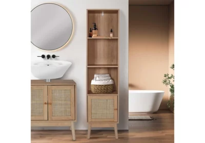 Meuble Colonne 1 Porte (Collection Bali) Meubles Votre Magasin de Meuble et Électroménager à La Réunion !