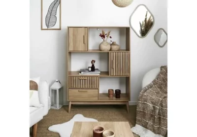 Bibliothèque 2 Portes 2 Tiroirs (Collection Klaus) Meubles Votre Magasin de Meuble et Électroménager à La Réunion !