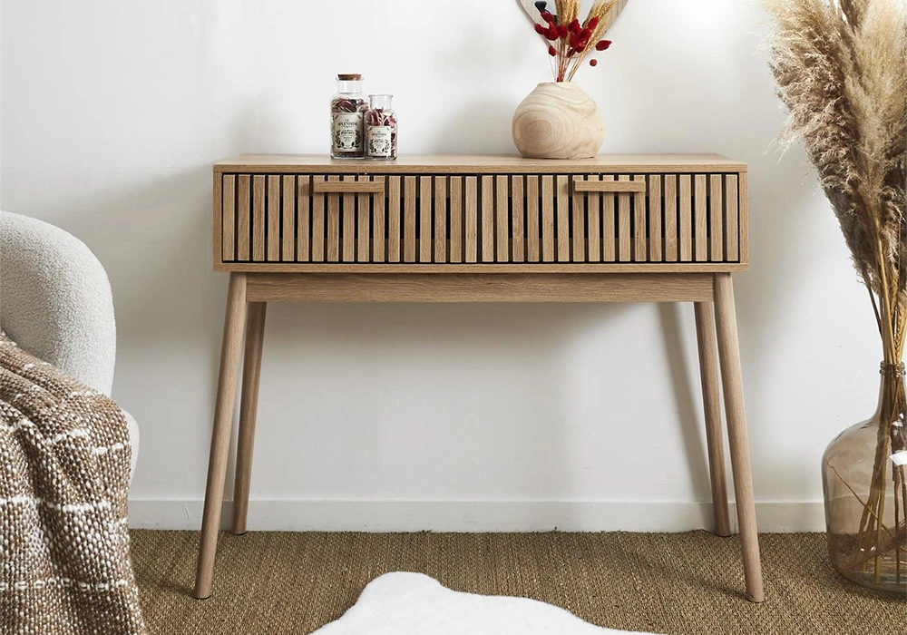 Console 2 Tiroirs (Collection Klaus) Meubles Votre Magasin de Meuble et Électroménager à La Réunion !