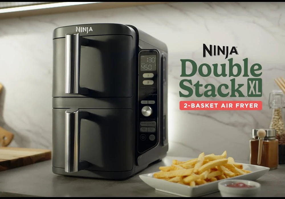 Friteuse Duo AIR FRYER Noir XL 9.5L Ninja (SL400EU) Cuisine Votre Magasin de Meuble et Électroménager à La Réunion !