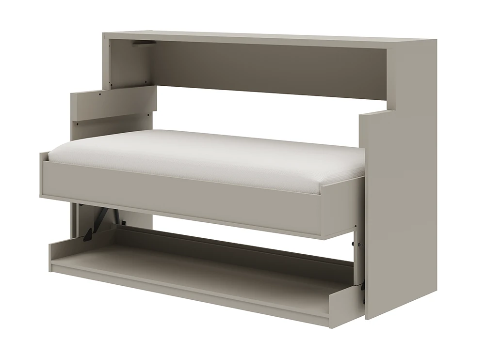 Lit 90cm Escamotable en Bureau Pecan Chambres à Coucher Votre Magasin de Meuble et Électroménager à La Réunion ! 5