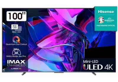 QLED MINI LED 254cm Hisense (100U7KQ) Téléviseurs Votre Magasin de Meuble et Électroménager à La Réunion !