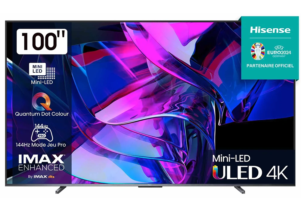 QLED MINI LED 254cm Hisense (100U7KQ) Téléviseurs Votre Magasin de Meuble et Électroménager à La Réunion !
