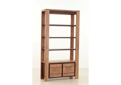 Bibliothèque 2 Portes Sweden Bois d'Acacia Votre Magasin de Meuble et Électroménager à La Réunion !