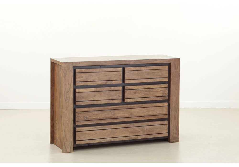 Commode 6 Tiroirs Sweden Armoires, Commodes & Chevets Votre Magasin de Meuble et Électroménager à La Réunion !