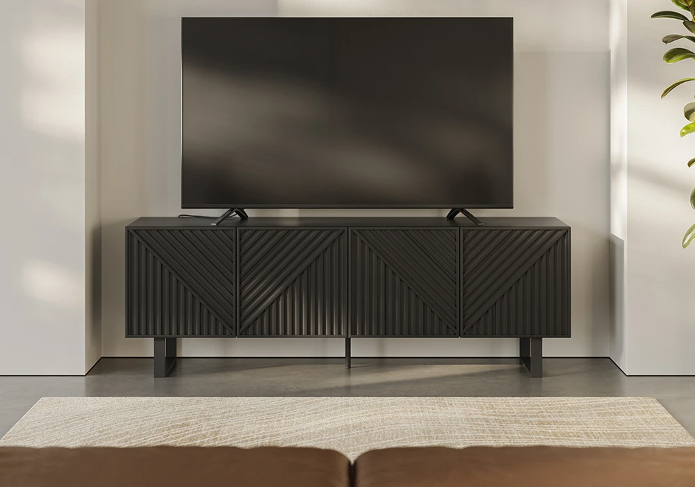 Meuble TV 4 Portes (Collection Peta) Meubles Votre Magasin de Meuble et Électroménager à La Réunion !